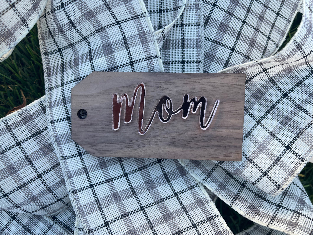 Personalized 3D Acrylic Wood Gift Tags