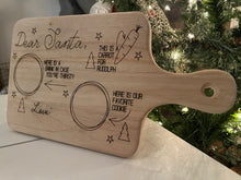 Load image into Gallery viewer, Dear Santa medium cutting board
