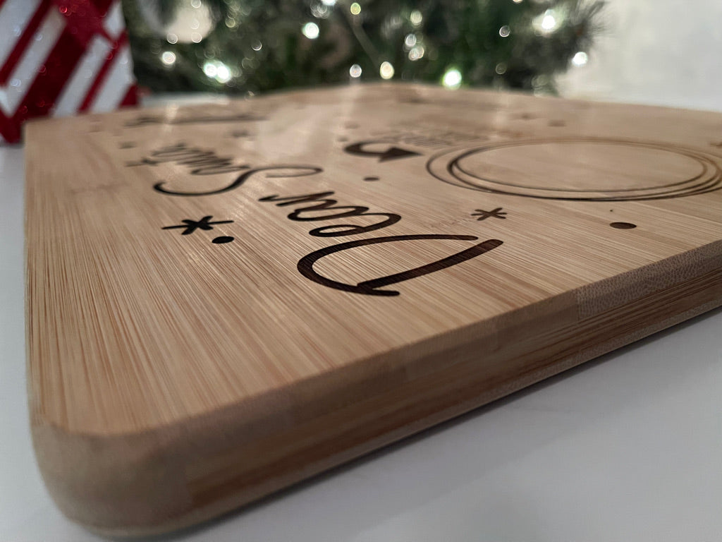 Dear Santa Personalized Cutting Board, Engraved Cutting Boards, Kitche –  Country Squared