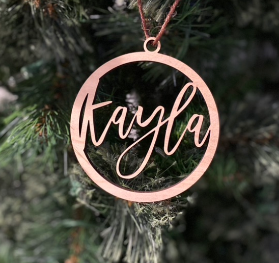 Custom Name Ornament